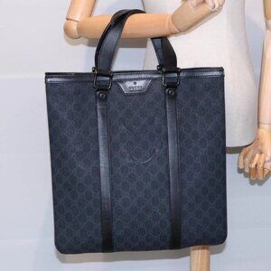 GUCCI GG Canvas Hand Bag Black
